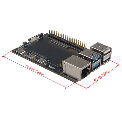 ZDE ZP560 Compute Module 5 IO Carrier Board for Raspberry Pi Compute Module 5, Development Board Support Pi 5 Case, M.2 HAT, PCIe HAT, NVMe HAT, PoE+/PoE HAT, WiFi HAT, Ethernet HAT, AI HAT, etc